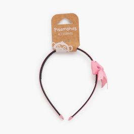 Bandolete fina dentada laço clássico Rosa França