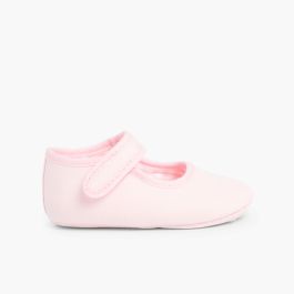 Sapatos Mercedita Bebé Tela tiras aderentes   Rosa