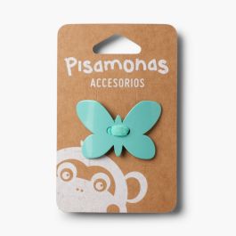Elástico de Cabelo com Borboleta Verde