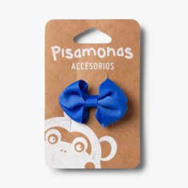 Gancho de Cabelo Meninas Laço Pequeno Azul Cobalto