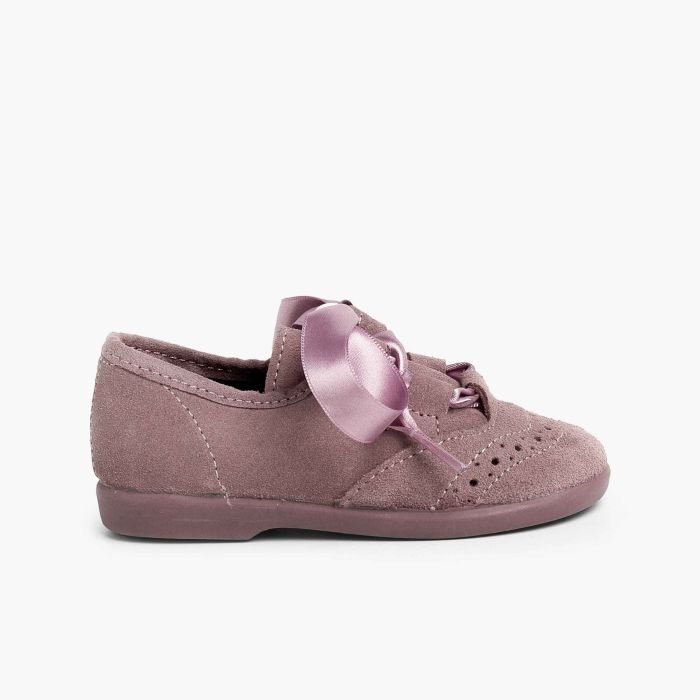 Sapatos estilo Inglês Crianças de Camurça