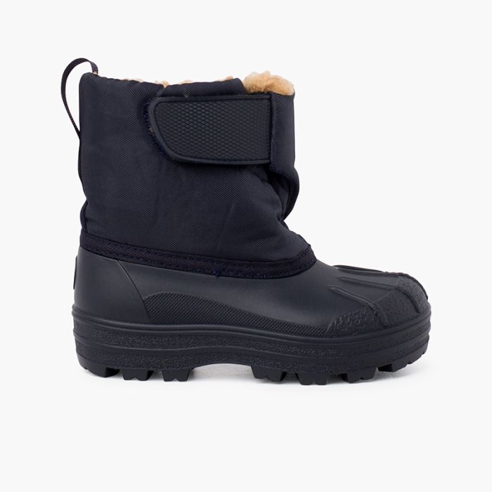 Botas de neve forro felpudo fecho aderente