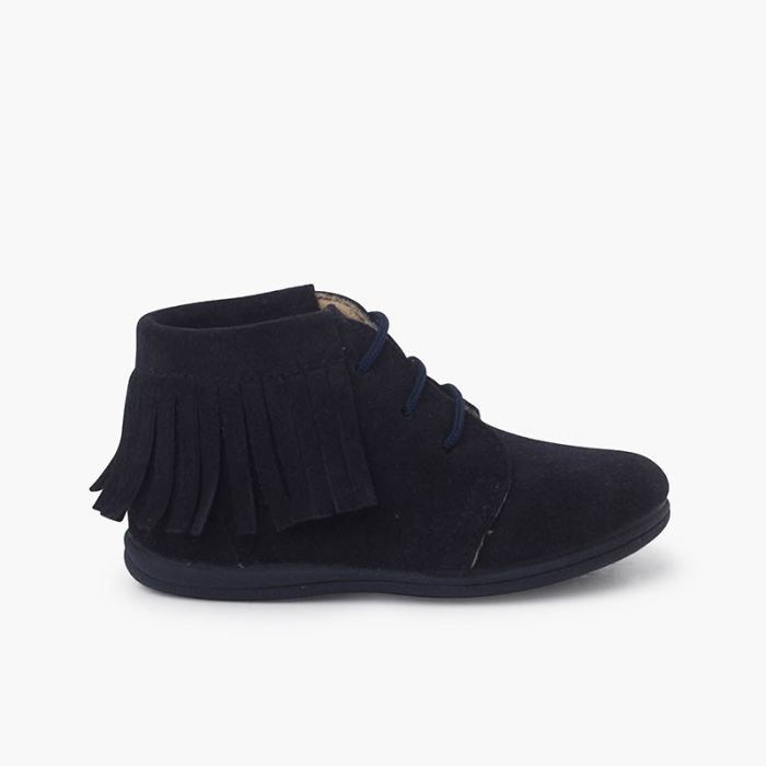 Botas franjas atacadores primeiros passos