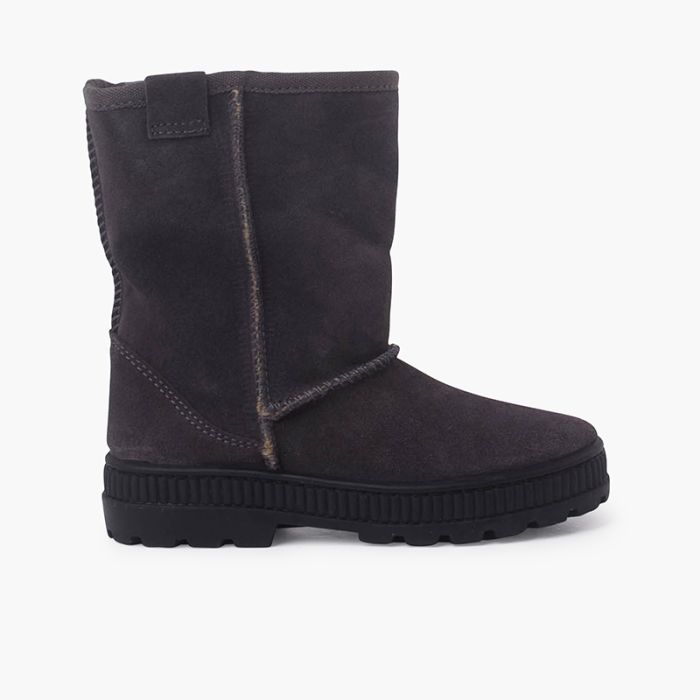 Bota australiana sola larga forro felpudo