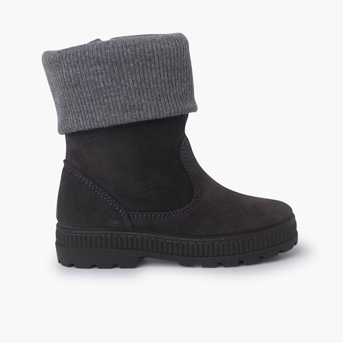 Botas rebordo lã Criança