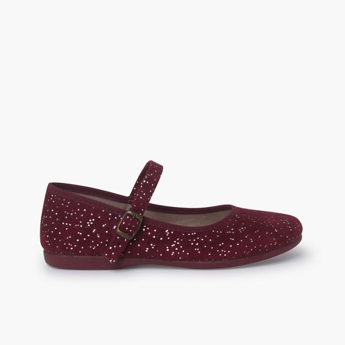 Merceditas brilhos fecho fivela