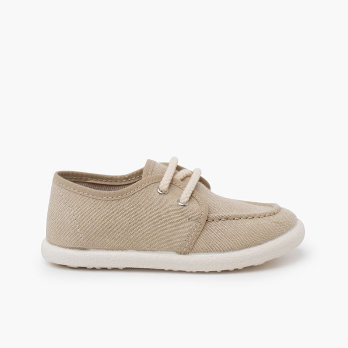 Sapatos de vela lona eco sola branca