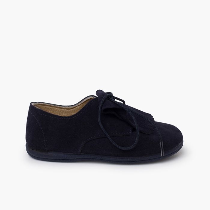Bluchers camurça lingueta franjas