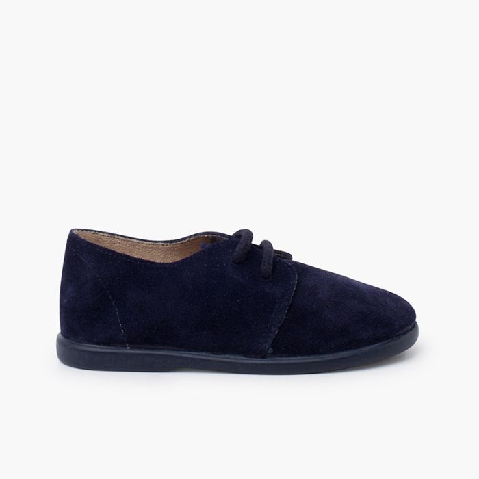 Bluchers camurça atacadores menino sola fina