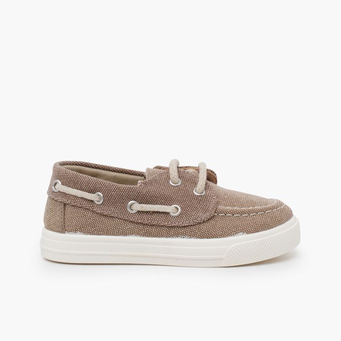 Sapatos de Vela verão crianças lona orgânica