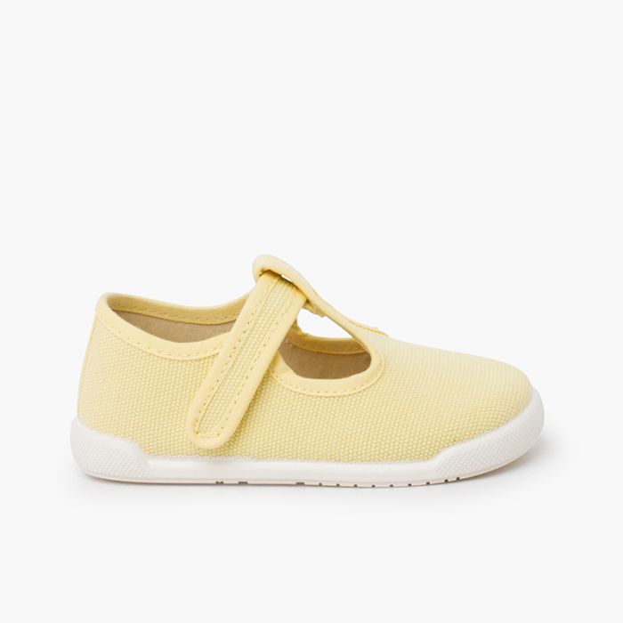 Pepitos barefoot lona canvas tira aderente