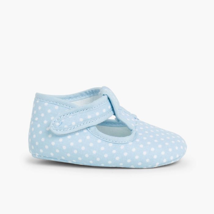 Sapatos Pepito tiras aderentes   Bolinhas