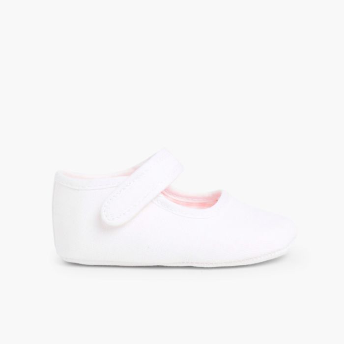 Sapatos Mercedita Bebé Tela tiras aderentes  