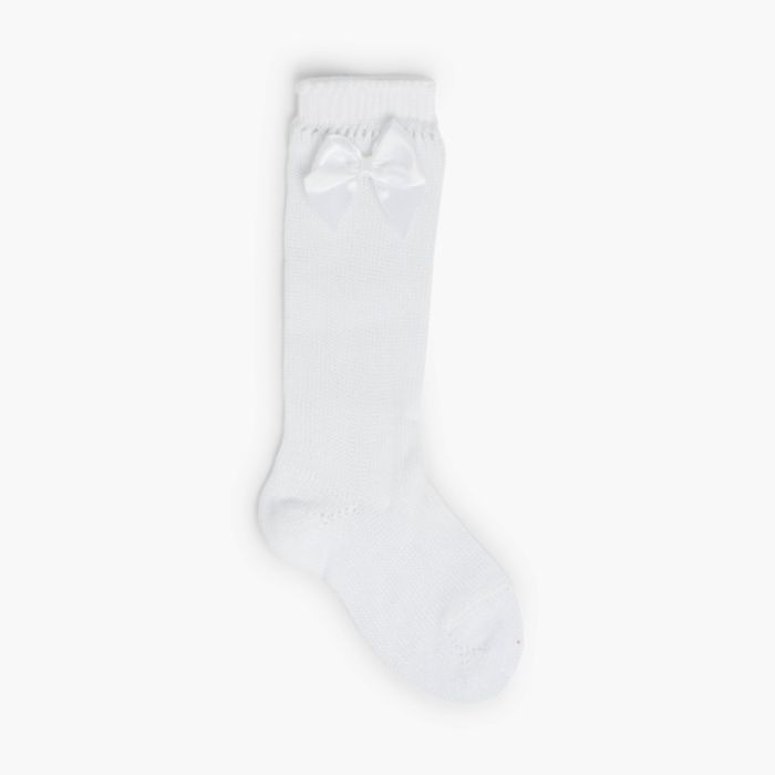 Meias Altas Cóndor Perlé com Laço
