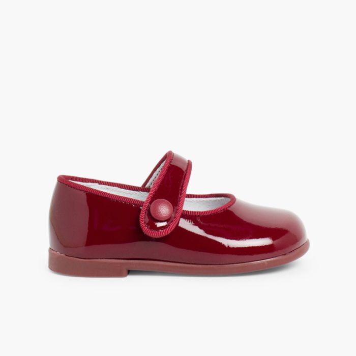 Sapatos Merceditas Verniz Menina com tiras aderentes