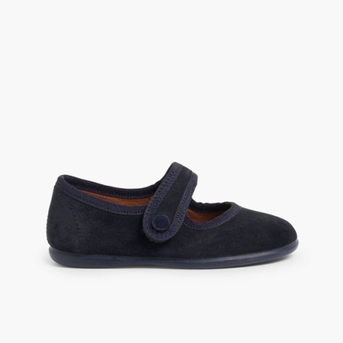 Sapatos Merceditas Camurça tiras aderentes para Meninas