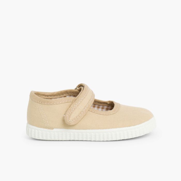 Sapatos Merceditas Menina tiras aderentes   Sola tipo Ténis