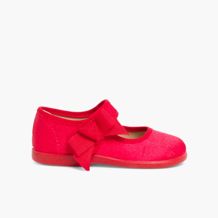 Sapatos Merceditas Menina de Cetim com tiras aderentes  