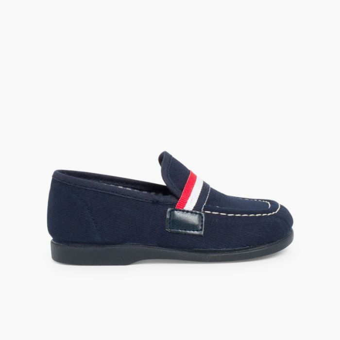 Mocassins Tecido Bandeira