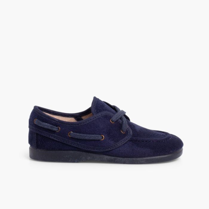Sapatos de Vela tipo Camurça com atacadores