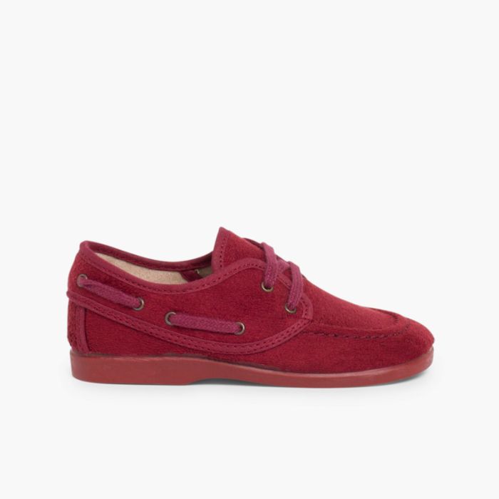 Sapatos de Vela tipo Camurça com atacadores