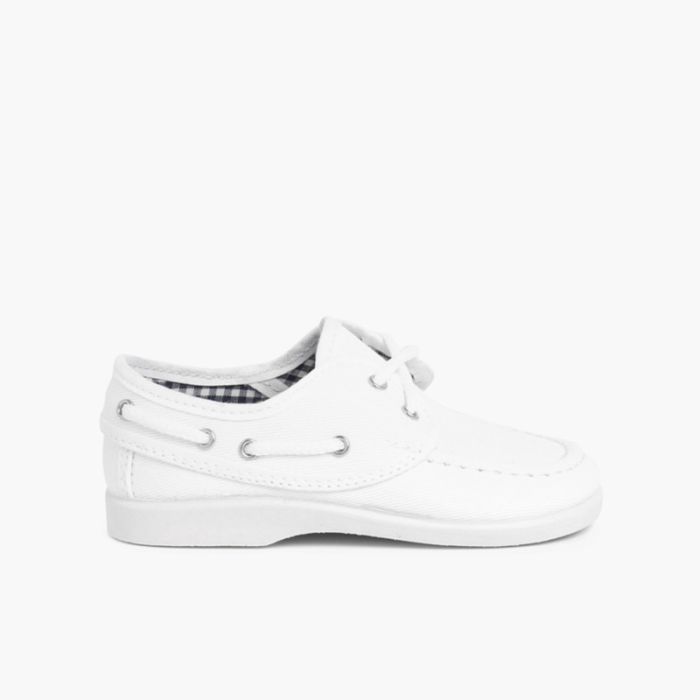 Sapatos de Vela Tecido com Atacadores