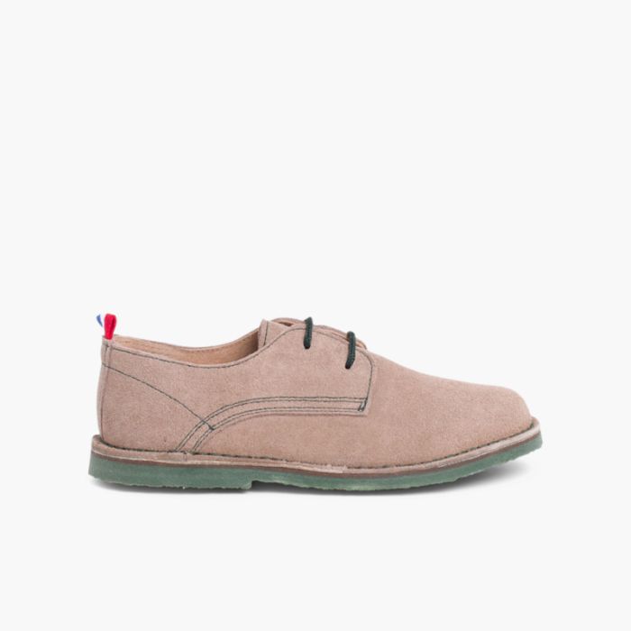 Sapatos Blucher Camurça Sola e Atacadores Cores