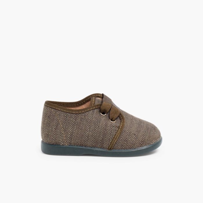 Sapatos de Tela tipo Blucher Menino