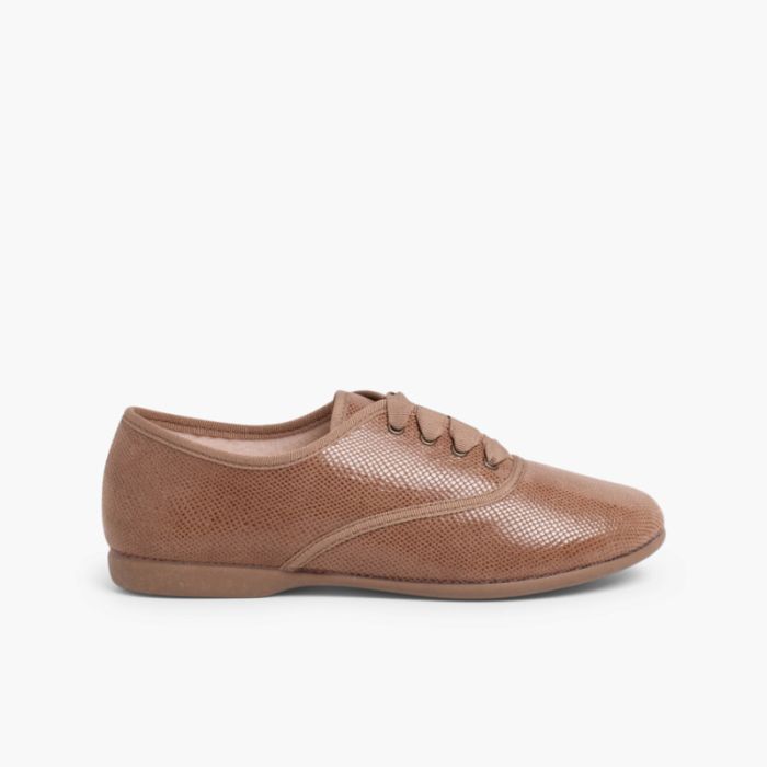 Sapatos Blucher Menina e Mulher tipo Serpente