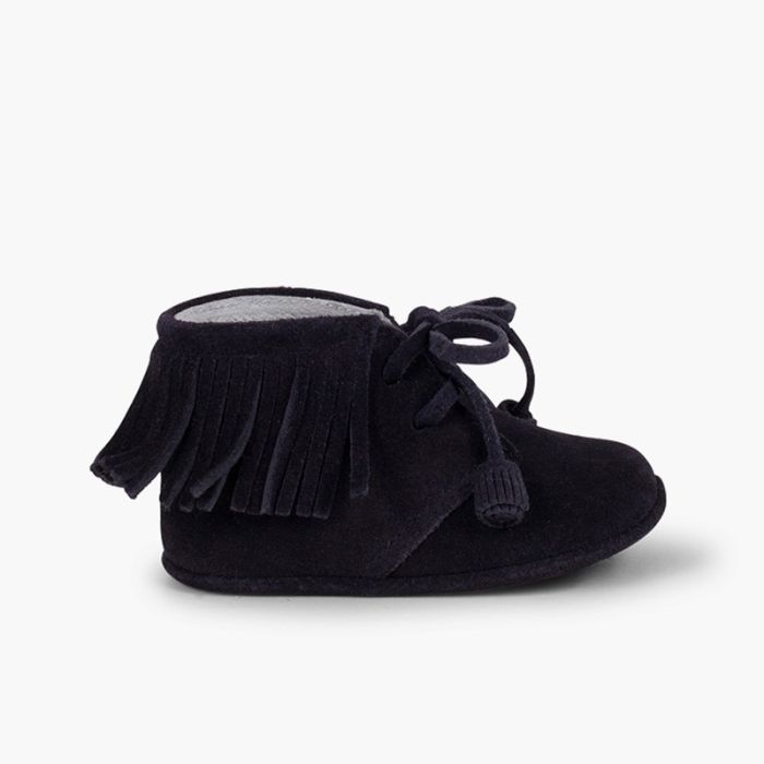 Botas Bebé Franjas com Atacadores