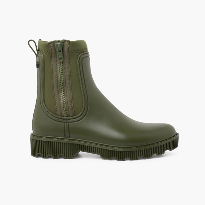 Botins galocha criança e mulher fecho-éclair lateral