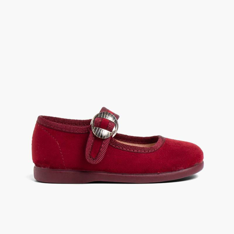 Sapatos Mercedita Bamara Fivela Japonesa Bordeaux