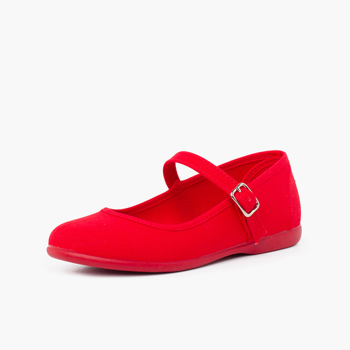 Mercedita Lona Menina Fecho Fivela Vermelho