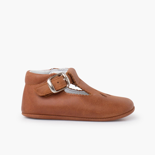Sapatos bebé pepito pele detalhe perfurado Couro