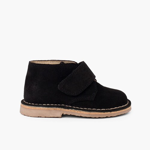 Botas Safari com tiras aderentes   Preto
