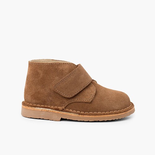 Botas Safari com tiras aderentes   Taupe
