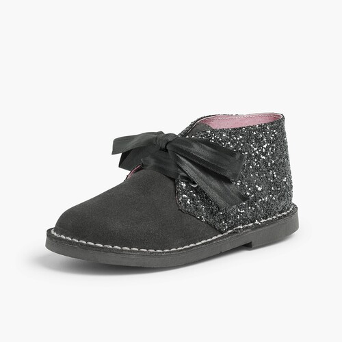 Botas Safari Glitter Menina Cinzento