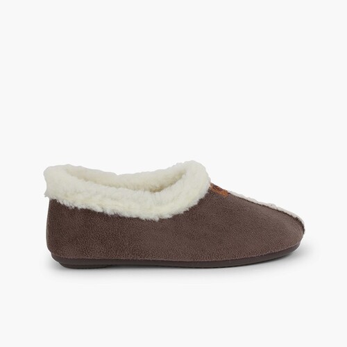 Pantufas Bamara forro felpudo Cinzento